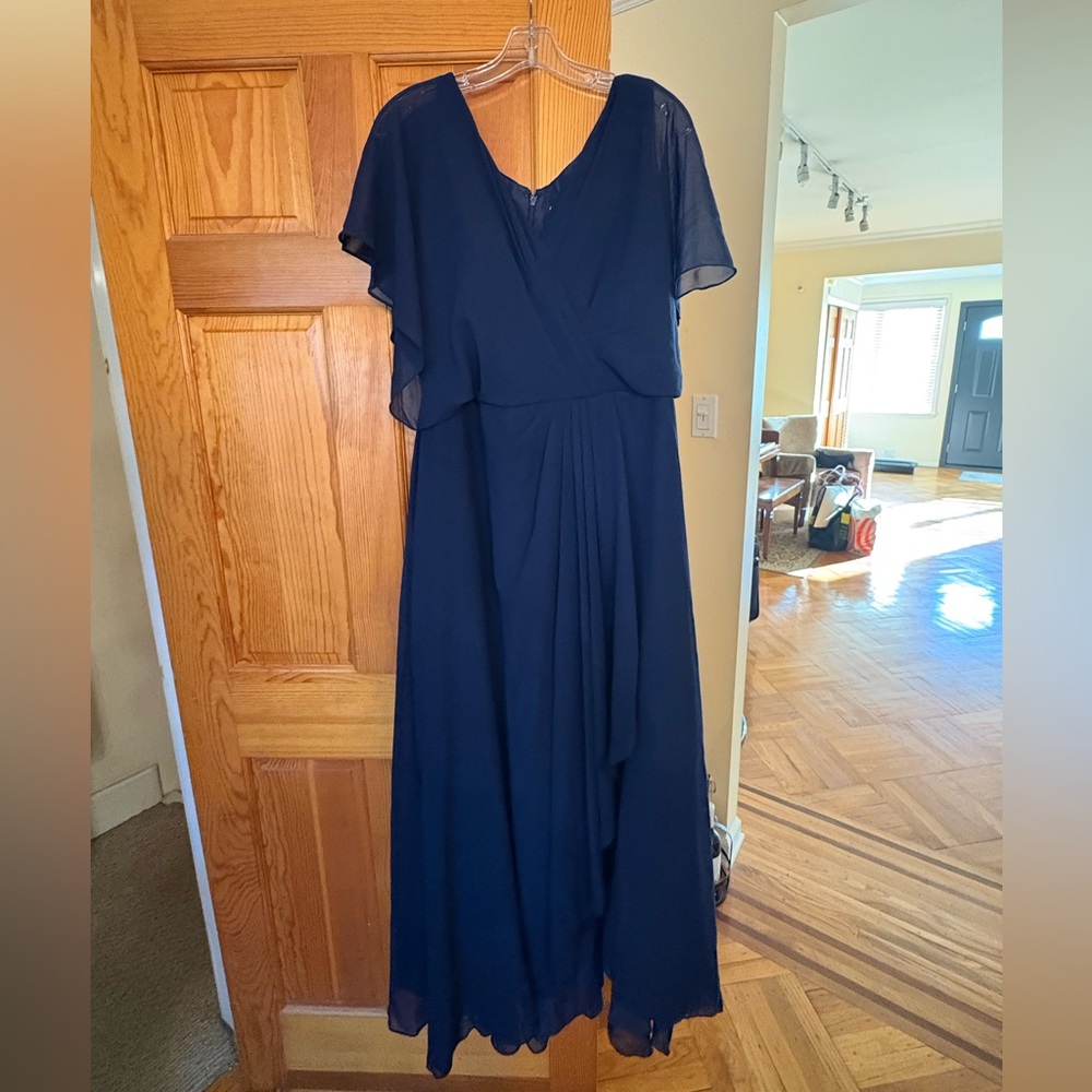 Elegant Navy Blue Maxi Dress